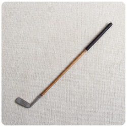 スコットランド アンティーク ゴルフクラブ パター ヒッコリーシャフト 雑貨 「PUTTER」V-712