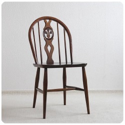 イギリス アンティーク アーコールチェア ERCOL 木製椅子 家具 「シスルバックチェア」V-722