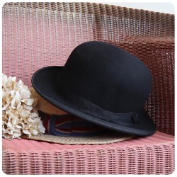 イギリス アンティーク ボーラーハット/帽子/山高帽/インテリア/店舗什器/ディスプレイ/ビンテージ【THE PEARL MAKE】Z-211