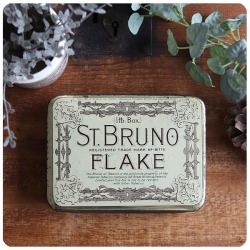 イギリス アンティーク タバコ缶/シガレットケース/TIN/ティン缶/ブリキ/インテリア雑貨/小物入れ【ST.BRUNO FLAKE】Z-287