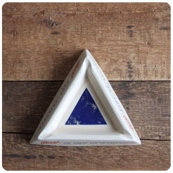 イギリス ビンテージ T.G.Green Bass アッシュトレイ/灰皿/陶器/アクセサリー置き/インテリア雑貨【BLUE TRIANGLE】Z-307