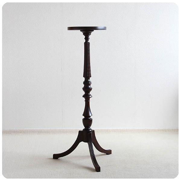 イギリス アンティーク調家具 フラワースタンド 花台 木製 燭台