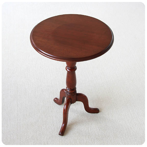 イギリス アンティーク ワインテーブル マホガニー 三本脚 花台 家具