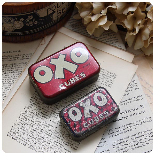 アンティーク OXO（オクソー）缶セット ブリキ缶 ヴィンテージ OXO