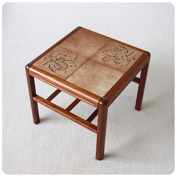 デンマーク ヴィンテージ タイルトップテーブル K-525