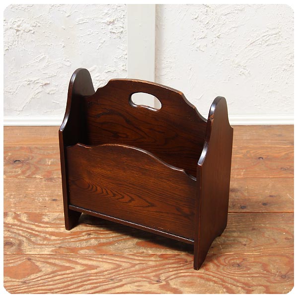 アンティーク 家具 マガジンラック イギリス 英国 186A イギリス アンティーク調 マガジンラック オーク材 K-762