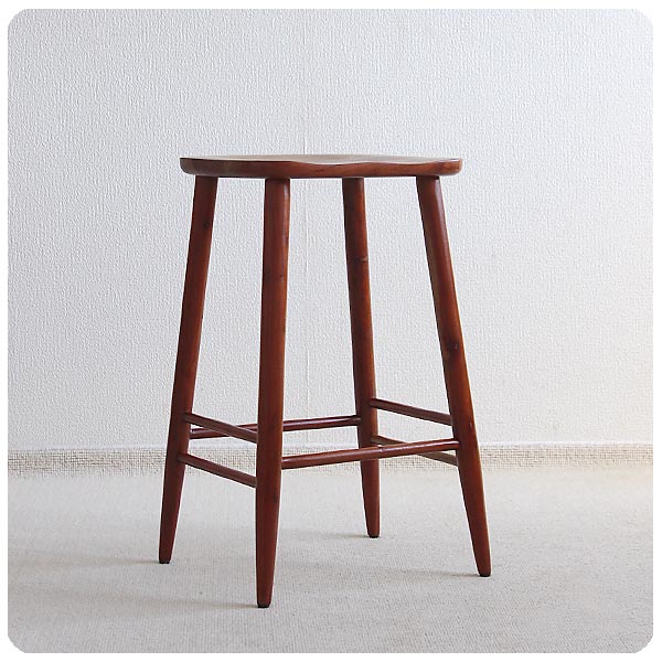 古道具　椅子　ハイスツール ハイスツール 木製 スツール 丸椅子 丸イス おしゃれ カウンター