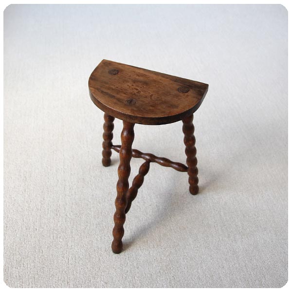 フランス アンティーク 木製ボビンスツール/フラワースタンド/椅子  