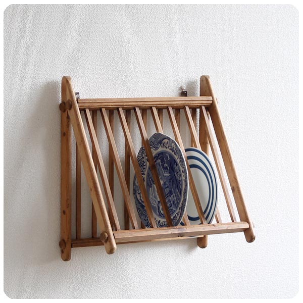 壁掛け飾り棚 デンマーク アンティーク ハンドペイント 果てしない 