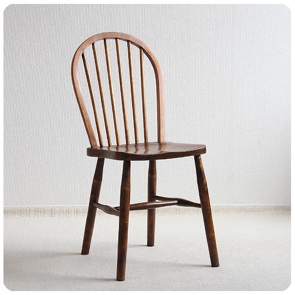 イギリスアンティーク木製フープバックチェア/ダイニングイス家具