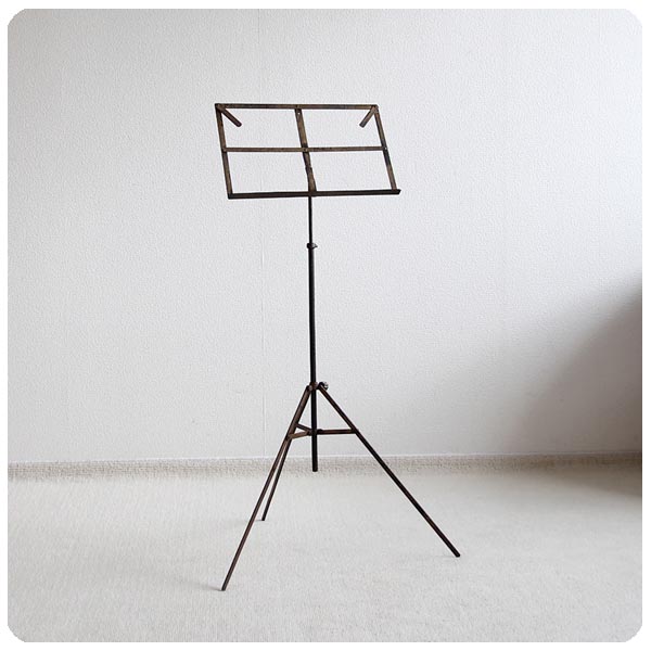 アンティーク サインボードスタンド　譜面台　店舗什器 フランス アンティーク ミュージックスタンド/折り畳み譜面台/看板置き