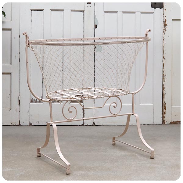 フレンチ アンティーク アイアン クレイドル/ベビーベッド/ゆりかご  