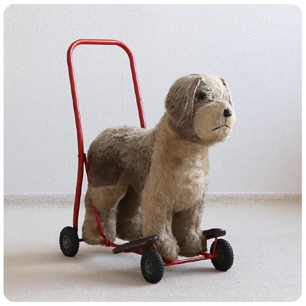 イギリス アンティーク ドッグカート/トイ/手押し車/プッシュカート  