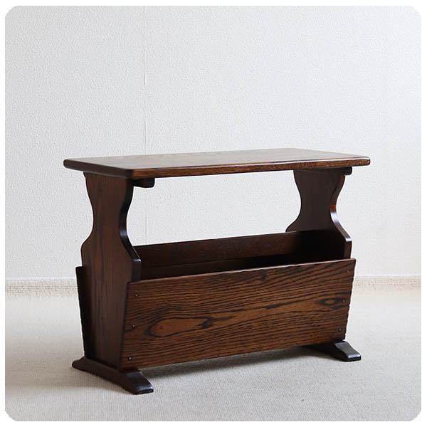 英国ヴィンテージ！フォルムが可愛いサイドテーブル♡ ウォールナット  