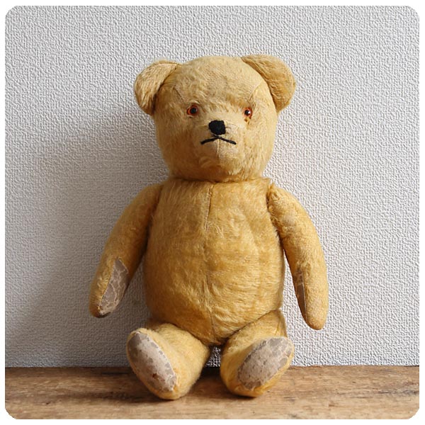 イギリス アンティーク テディベア くまのぬいぐるみ 雑貨「全長約47cm