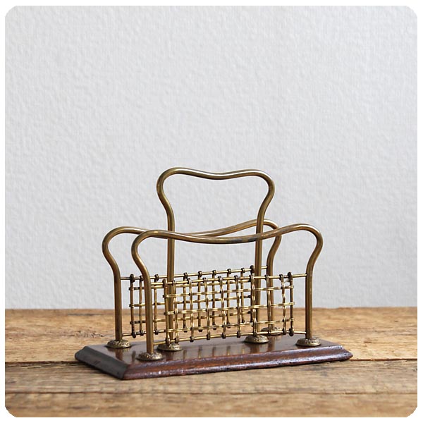 イギリス アンティーク レターラック 真鍮 ブラス 英国 雑貨「レター