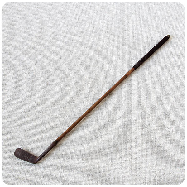 スコットランド アンティーク ゴルフクラブ パター ヒッコリーシャフト