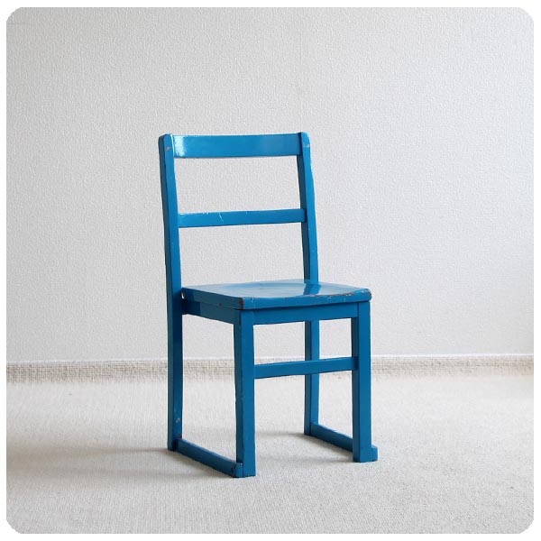 イギリス アンティーク ペイントチャイルドチェア/子供椅子/スクール  