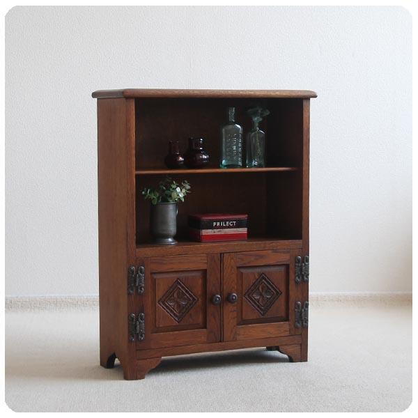 イギリス アンティーク調 Old Charm オープンブックケース