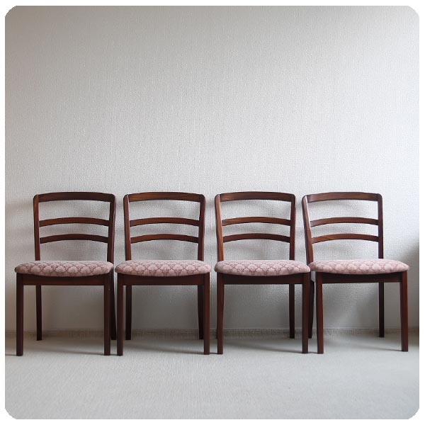 イギリス ヴィンテージ G-PLAN ダイニングチェア4脚セット/ジープラン  