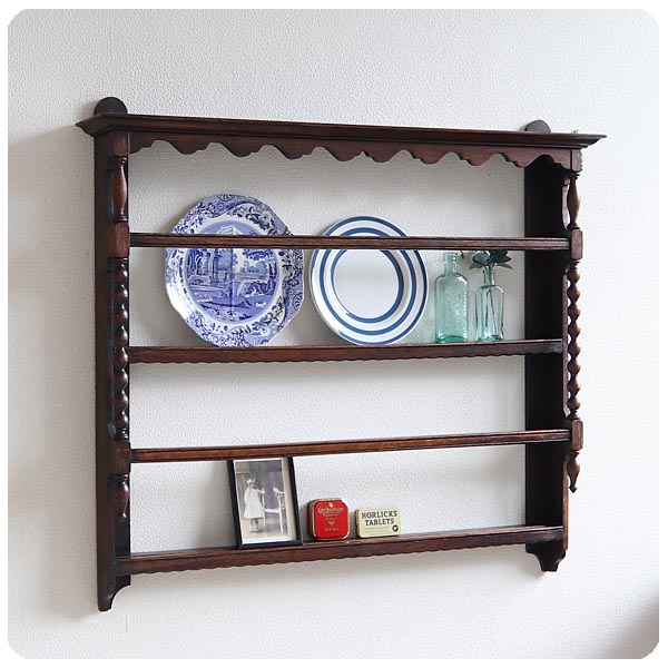 ワイヤー ラック 棚 70s レトロ ポップ レッド 壁掛け棚 壁 昭和  