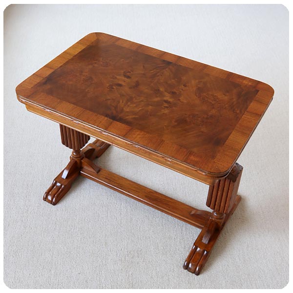 イギリス アンティーク ウォールナットテーブル/コーヒーテーブル/英国  