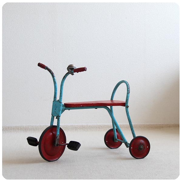 イギリス アンティーク Triang社 三輪車/遊具/ガーデン/ディスプレイ/店舗什器【ミッキーのベルが可愛い】M-294