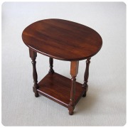 イギリス アンティーク調 サイドテーブル オーバル天板 インテリア 店舗什器 ディスプレイ ビンテージ 家具 K-914