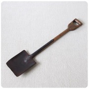 イギリス アンティーク ガーデンスコップ シャベル インテリア 雑貨 農具 ディスプレイ 店舗什器【ガーデンオーナメント】Q-285