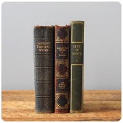 イギリス アンティーク ブック 3冊セット 古書 インテリア雑貨 洋書 詩集 ディスプレイ 撮影小物 「Barchester Towers」 Q-711