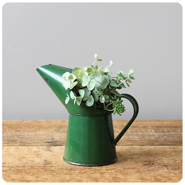 イギリス アンティーク オイルジャグ ブリキ オイラー インテリア雑貨「シャビーなオイル差し」P-437