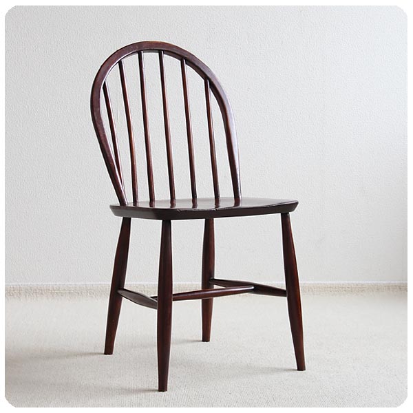 イギリス アンティーク アーコールチェア ERCOL 木製椅子 ダイニングチェア 家具「フープバック」P-500