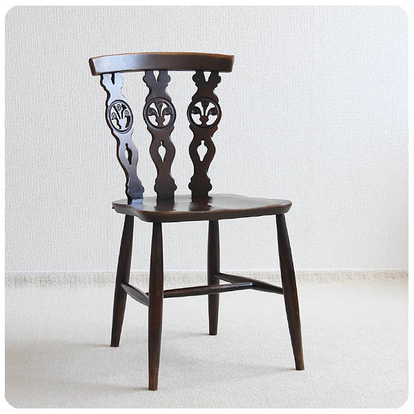 イギリス アンティーク アーコールチェア ERCOL 木製椅子 シスルバックチェア P-613