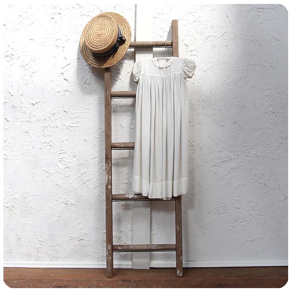 イギリス アンティーク ラダー オールドパイン はしご 古木 梯子 インテリア家具 P-799