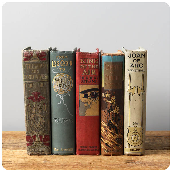 イギリス アンティークブック 5冊セット 古書 インテリア雑貨 洋書 ジャンヌ・ダルク「joan of arc」P-949