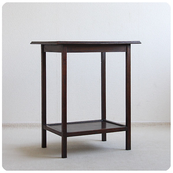 イギリス アンティーク キッチンワゴン/オーク材家具/キャスター