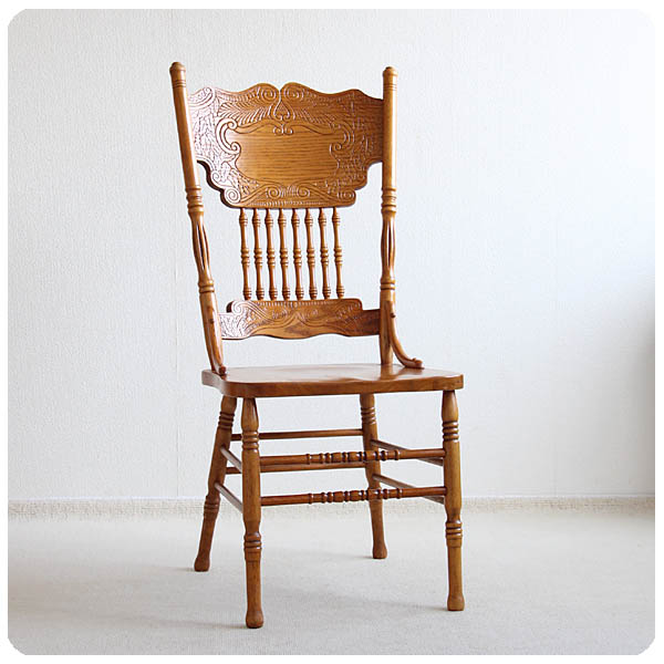 Shin-Lee ダイニングチェア 木製椅子 インテリア オーク 家具 アジアン カントリー 店舗什器「ハイバックチェア」Q-072