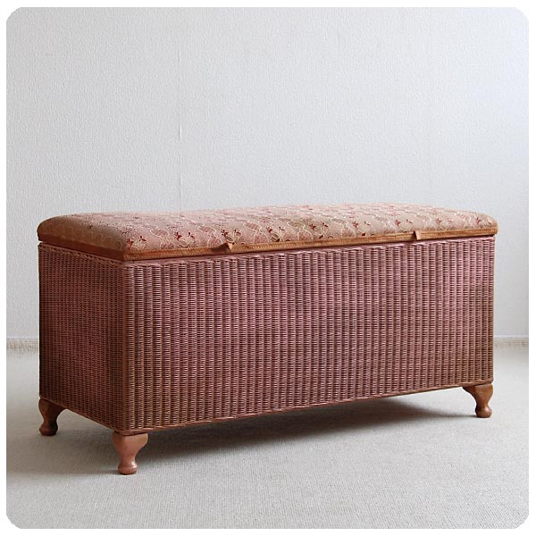 イギリス アンティーク ロイドルーム ブランケットボックス コファー ベンチ 猫脚 店舗什器【LLOYD LOOM】Q-294