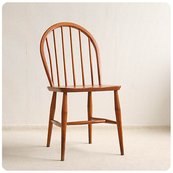 イギリス ヴィンテージ アーコールチェア 木製椅子 ERCOL 家具 インテリア 店舗什器「フープバックチェア」Q-517