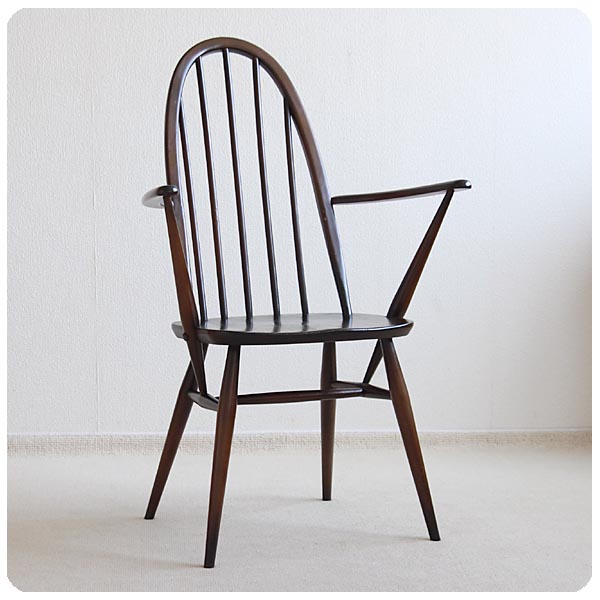 イギリス ヴィンテージ アーコールアームチェア ercol 木製椅子 エルム材 家具 インテリア 店舗什器 「クエーカーチェア」 Q-706