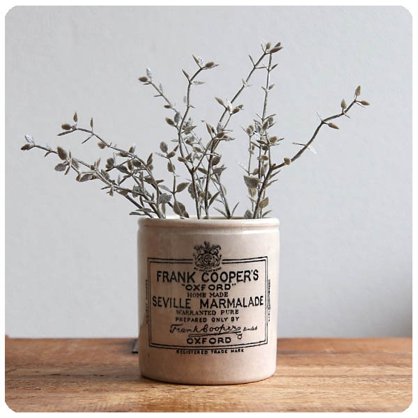 英国 アンティーク フランククーパー マーマレードジャー/ポット/陶器/ペン立て/花器/ボトル/イギリス【FRANK COOPER'S】S-579