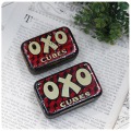 イギリス アンティーク OXO Cubes オクソ缶ペア TIN缶 インテリア 店舗什器 ディスプレイ ビンテージ 雑貨 K-784