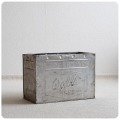 イギリス アンティーク Wall's アイスクリームコンテナ/アルミ製ボックス/収納箱/雑貨【エンボスロゴが可愛いBOX】M-859