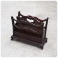 アンティーク調 木製マガジンラック/イギリス/家具【おしゃれ収納に】N-111