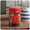 イギリス ビンテージ トフィー缶/Sharp's/ポストTIN/ティン/ブリキ/アンティーク雑貨【貯金箱になるお菓子の缶】N-614
