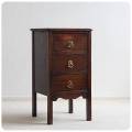 イギリス アンティーク調 ミニチェスト インテリア ベッドサイドチェスト 家具 店舗什器「3ドロワー」Q-185