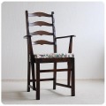 イギリス アンティーク アーコール ラダーバックアームチェア ERCOL 木製 家具 インテリア 店舗什器【クッションシート付き】Q-219