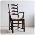 イギリス アンティーク アーコール ラダーバックアームチェア ERCOL 木製 家具 インテリア 店舗什器【クッションシート付き】Q-220