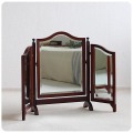 イギリス アンティーク調 ドレッシングテーブルミラー 三面鏡 家具 インテリア ヴィンテージ 店舗什器【トリプルミラー】Q-230