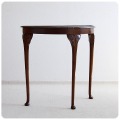 イギリス アンティーク調 猫脚コンソールテーブル 木製 家具 飾り台 インテリア ヴィンテージ 店舗什器【カブリオールレッグ】Q-258